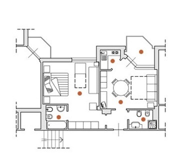 Zweizimmerwohnung im Residenz mit Klimaanlage in Ceriale Ligurien