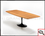 Tribute to Eero Saarinen - Tulip table withl rectangular walnut top.