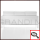Particolare della Versione ignifuga del divano Florence a tre posti, disegnato da Florence Knoll.