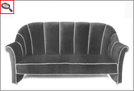 Josef Hopffman 3 seater Koller sofa