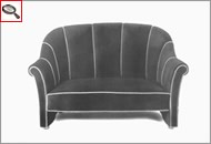 Koller sofa, designed by Josef Hoffmann.