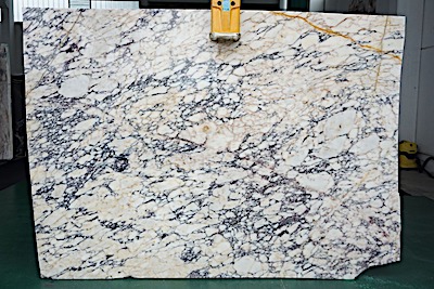 Calacatta Purple marble slab.