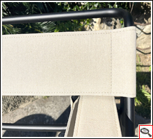 Marcel Breuer - Dettaglio poltrona Wassily Chair canapa, versione perl'esterno.
