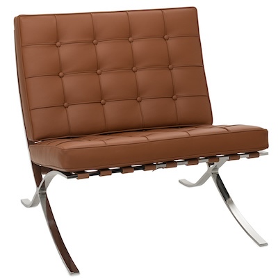 Barcelona Chair replacement kit - des. Mies Van Der Rohe.