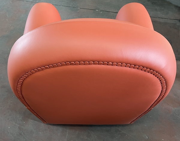 Poltrona Vanity ignifuga in Classe 1IM - Vista posteriore.