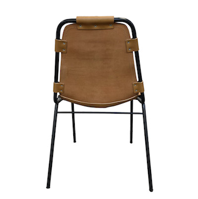 Les Arcs Chair, tribute to Charlotte Perriand - back view.