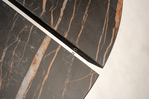 Extendable Tulip Table with ceramic top, detail - Eero Saarinen.